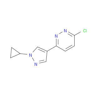 3-CHLORO-6-(1-CYCLOPROPYL-1H-PYRAZOL-4-YL)PYRIDAZINE