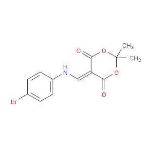 5-[(4-BROMOPHENYLAMINO)METHYLENE]-2,2-DIMETHYL-1,3-DIOXANE-4,6-DIONE