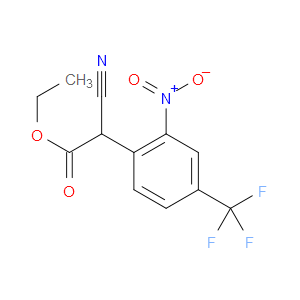 ETHYL 2-CYANO-2-[2-NITRO-4-(TRIFLUOROMETHYL)PHENYL]ACETATE