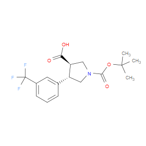TRANS-1-(TERT-BUTOXYCARBONYL)-4-(3-(TRIFLUOROMETHYL)PHENYL)PYRROLIDINE-3-CARBOXYLIC ACID