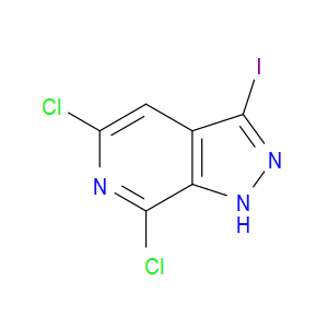 5,7-DICHLORO-3-IODO-1H-PYRAZOLO[3,4-C]PYRIDINE