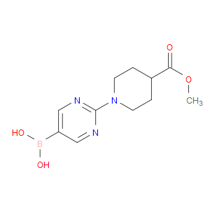 (2-(4-(METHOXYCARBONYL)PIPERIDIN-1-YL)PYRIMIDIN-5-YL)BORONIC ACID - Click Image to Close