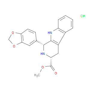 (1R,3R)-METHYL 1-(BENZO[D][1,3]DIOXOL-5-YL)-2,3,4,9-TETRAHYDRO-1H-PYRIDO[3,4-B]INDOLE-3-CARBOXYLATE HYDROCHLORIDE - Click Image to Close