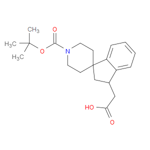 2-(1'-(TERT-BUTOXYCARBONYL)-2,3-DIHYDROSPIRO[INDENE-1,4'-PIPERIDIN]-3-YL)ACETIC ACID - Click Image to Close
