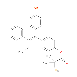 (E)-1-(4-HYDROXYPHENYL)-1-[4-(TRIMETHYLACETOXY)PHENYL]-2-PHENYLBUT-1-ENE