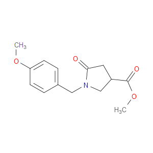 METHYL 1-(4-METHOXYBENZYL)-5-OXOPYRROLIDINE-3-CARBOXYLATE - Click Image to Close