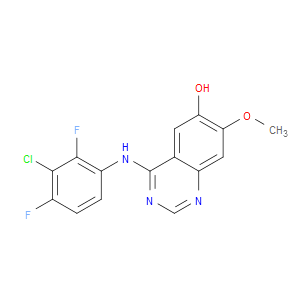 4-((3-CHLORO-2,4-DIFLUOROPHENYL)AMINO)-7-METHOXYQUINAZOLIN-6-OL