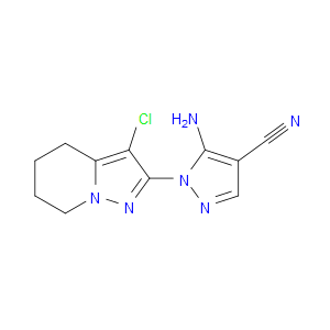 5-AMINO-1-(3-CHLORO-4,5,6,7-TETRAHYDROPYRAZOLO[1,5-A]PYRIDIN-2-YL)-1H-PYRAZOLE-4-CARBONITRILE