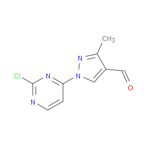 1-(2-CHLOROPYRIMIDIN-4-YL)-3-METHYL-1H-PYRAZOLE-4-CARBALDEHYDE