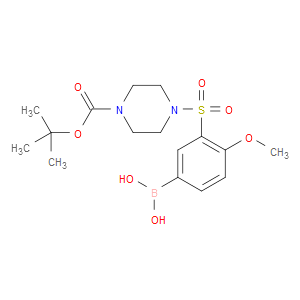 (3-((4-(TERT-BUTOXYCARBONYL)PIPERAZIN-1-YL)SULFONYL)-4-METHOXYPHENYL)BORONIC ACID - Click Image to Close