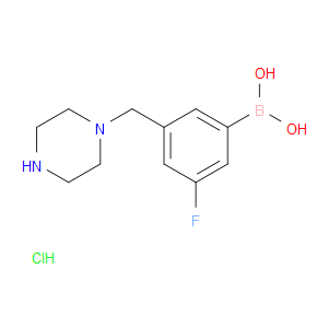 (3-FLUORO-5-(PIPERAZIN-1-YLMETHYL)PHENYL)BORONIC ACID HYDROCHLORIDE