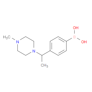 (4-(1-(4-METHYLPIPERAZIN-1-YL)ETHYL)PHENYL)BORONIC ACID