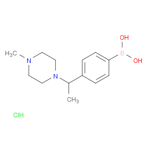 (4-(1-(4-METHYLPIPERAZIN-1-YL)ETHYL)PHENYL)BORONIC ACID HYDROCHLORIDE