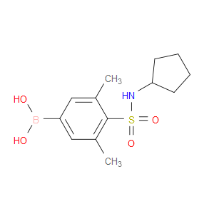 (4-(N-CYCLOPENTYLSULFAMOYL)-3,5-DIMETHYLPHENYL)BORONIC ACID - Click Image to Close