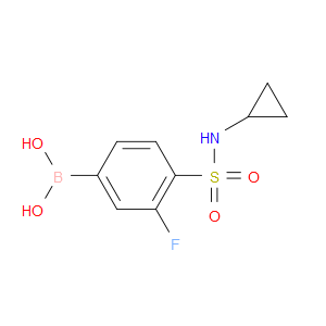 (4-(N-CYCLOPROPYLSULFAMOYL)-3-FLUOROPHENYL)BORONIC ACID - Click Image to Close