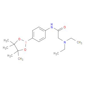 2-(DIETHYLAMINO)-N-(4-(4,4,5,5-TETRAMETHYL-1,3,2-DIOXABOROLAN-2-YL)PHENYL)ACETAMIDE - Click Image to Close