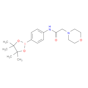 2-MORPHOLINO-N-(4-(4,4,5,5-TETRAMETHYL-1,3,2-DIOXABOROLAN-2-YL)PHENYL)ACETAMIDE