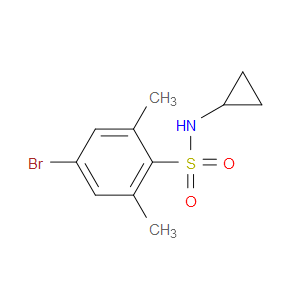 4-BROMO-N-CYCLOPROPYL-2,6-DIMETHYLBENZENESULFONAMIDE - Click Image to Close