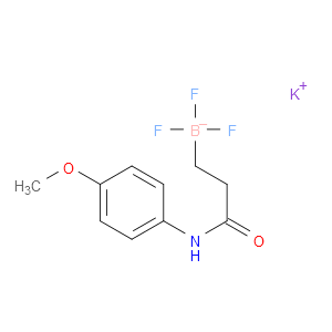 POTASSIUM TRIFLUORO(3-((4-METHOXYPHENYL)AMINO)-3-OXOPROPYL)BORATE - Click Image to Close