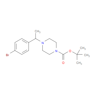 TERT-BUTYL 4-(1-(4-BROMOPHENYL)ETHYL)PIPERAZINE-1-CARBOXYLATE