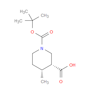 (3R,4R)-REL-1-[(TERT-BUTOXY)CARBONYL]-4-METHYLPIPERIDINE-3-CARBOXYLIC ACID - Click Image to Close