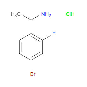 1-(4-BROMO-2-FLUOROPHENYL)ETHAN-1-AMINE HYDROCHLORIDE - Click Image to Close