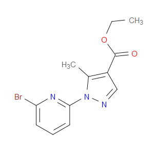 ETHYL 1-(6-BROMOPYRIDIN-2-YL)-5-METHYL-1H-PYRAZOLE-4-CARBOXYLATE
