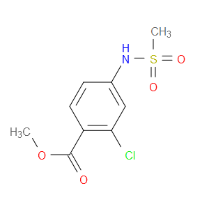 METHYL 2-CHLORO-4-(METHYLSULFONAMIDO)BENZOATE