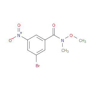 3-BROMO-N-METHOXY-N-METHYL-5-NITROBENZAMIDE - Click Image to Close