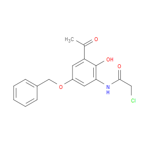 N-(3-ACETYL-5-(BENZYLOXY)-2-HYDROXYPHENYL)-2-CHLOROACETAMIDE