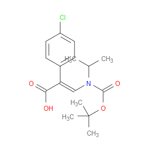 (E)-3-((TERT-BUTOXYCARBONYL)(ISOPROPYL)AMINO)-2-(4-CHLOROPHENYL)ACRYLIC ACID