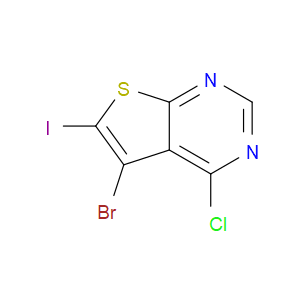 5-BROMO-4-CHLORO-6-IODOTHIENO[2,3-D]PYRIMIDINE