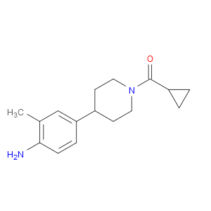 (4-(4-AMINO-3-METHYLPHENYL)PIPERIDIN-1-YL)(CYCLOPROPYL)METHANONE