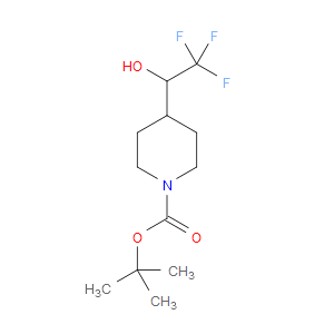 TERT-BUTYL 4-(2,2,2-TRIFLUORO-1-HYDROXYETHYL)PIPERIDINE-1-CARBOXYLATE
