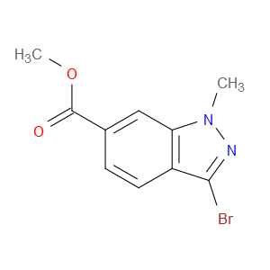 METHYL 3-BROMO-1-METHYLINDAZOLE-6-CARBOXYLATE - Click Image to Close