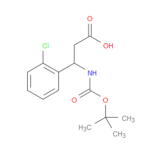 3-TERT-BUTOXYCARBONYLAMINO-3-(2-CHLORO-PHENYL)-PROPIONIC ACID - Click Image to Close