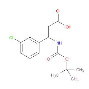 3-TERT-BUTOXYCARBONYLAMINO-3-(3-CHLOROPHENYL)PROPIONIC ACID - Click Image to Close
