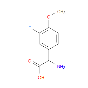 2-AMINO-2-(3-FLUORO-4-METHOXYPHENYL)ACETIC ACID - Click Image to Close
