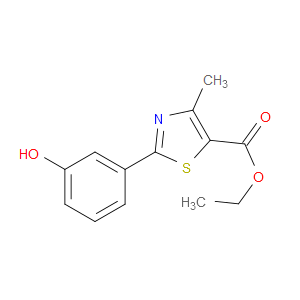 ETHYL 2-(3-HYDROXYPHENYL)-4-METHYLTHIAZOLE-5-CARBOXYLATE - Click Image to Close