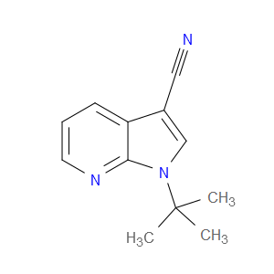 1-(TERT-BUTYL)-1H-PYRROLO[2,3-B]PYRIDINE-3-CARBONITRILE
