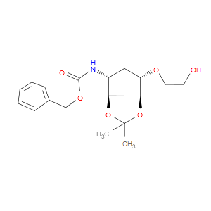 BENZYL ((3AS,4R,6S,6AR)-6-(2-HYDROXYETHOXY)-2,2-DIMETHYLTETRAHYDRO-3AH-CYCLOPENTA[D][1,3]DIOXOL-4-YL)CARBAMATE