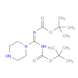 (Z)-TERT-BUTYL (((TERT-BUTOXYCARBONYL)AMINO)(PIPERAZIN-1-YL)METHYLENE)CARBAMATE