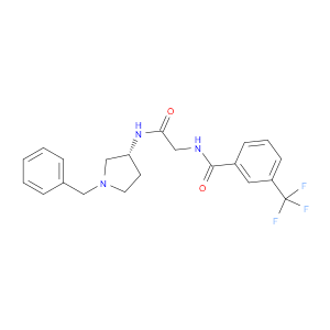 (R)-N-(2-((1-BENZYLPYRROLIDIN-3-YL)AMINO)-2-OXOETHYL)-3-(TRIFLUOROMETHYL)BENZAMIDE