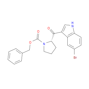 (S)-BENZYL 2-(5-BROMO-1H-INDOLE-3-CARBONYL)PYRROLIDINE-1-CARBOXYLATE