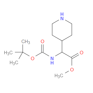 METHYL 2-((TERT-BUTOXYCARBONYL)AMINO)-2-(PIPERIDIN-4-YL)ACETATE - Click Image to Close