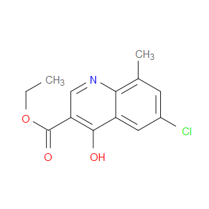 6-CHLORO-4-HYDROXY-8-METHYLQUINOLINE-3-CARBOXYLIC ETHYL ESTER - Click Image to Close