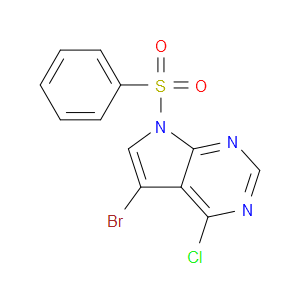 5-BROMO-4-CHLORO-7-(PHENYLSULFONYL)-7H-PYRROLO[2,3-D]PYRIMIDINE