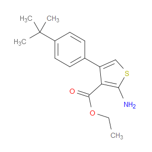 ETHYL 2-AMINO-4-(4-TERT-BUTYLPHENYL)THIOPHENE-3-CARBOXYLATE - Click Image to Close