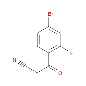 3-(4-BROMO-2-FLUOROPHENYL)-3-OXOPROPANENITRILE - Click Image to Close