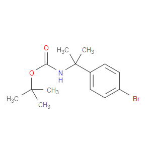 TERT-BUTYL 2-(4-BROMOPHENYL)PROPAN-2-YLCARBAMATE